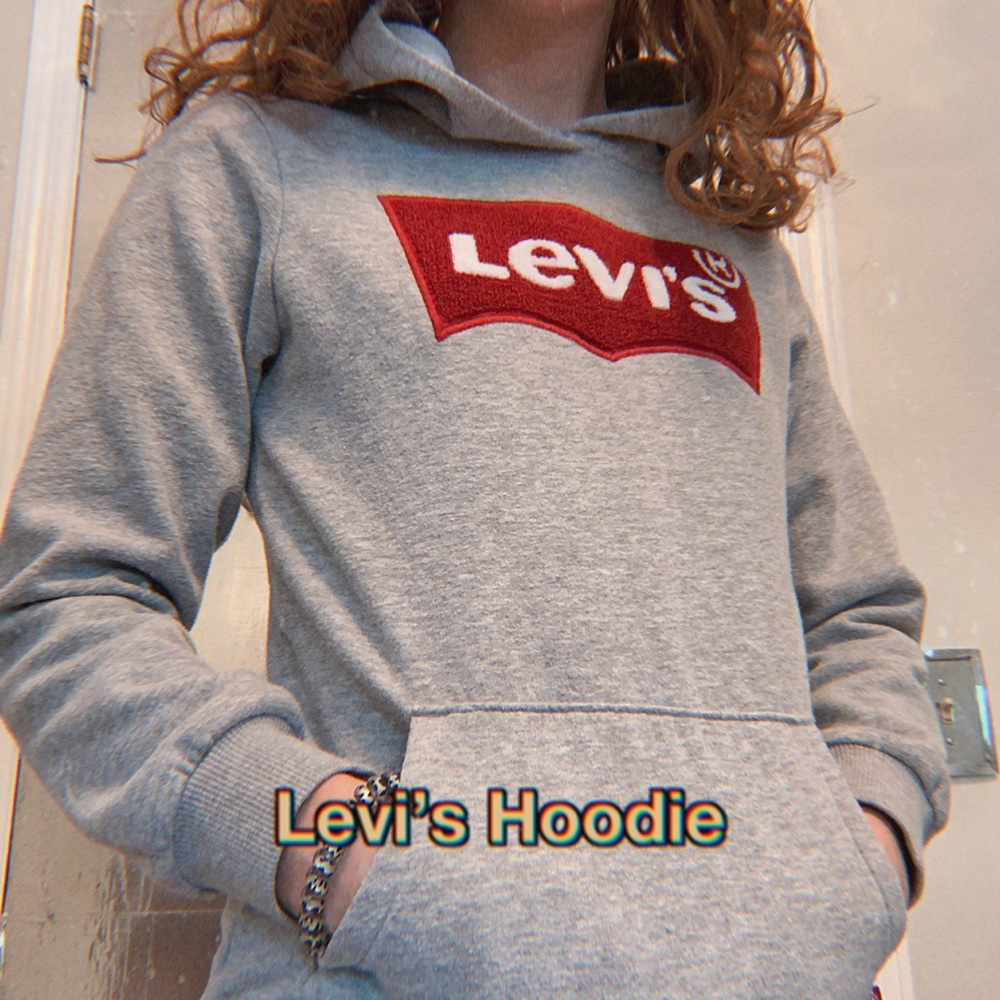 Levi’s fuzzy patch hoodie